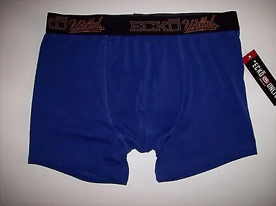 Ecko Unltd. Underwear Trunk Mens Solid Blue Graphite Select Sz S M L XL NWT • $15.99