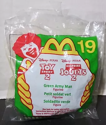 1999 McDonald's Happy Meal Toy Disney Pixar Toy Story 2 Green Army Man Toy #19 • $8.57