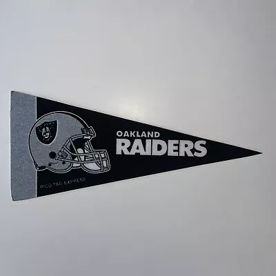 Oakland Raiders Vintage NFL Football Mini Pennant 9 X4” Felt Banner Las Vegas • $5.99