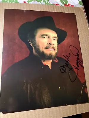 Signed Autograph Merle Haggard 8x10 Color Photograph • $40