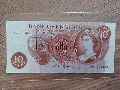 10 Shilling Note - Bank Of England - Cashier Fforde - 47r 113508 • £0.99
