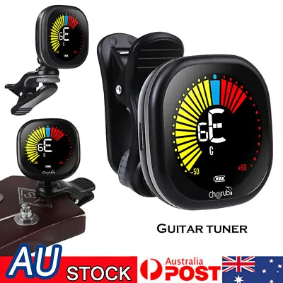 $24.95 • Buy Rechargeable Guitar Tuner Clip LCD Automatic For Ukulele Violin Guitar Tuning AU