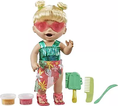 Themed Waterplay Baby Doll Ice Pop Mold Eats Poops Blonde Hair Alive Sunshine • $33