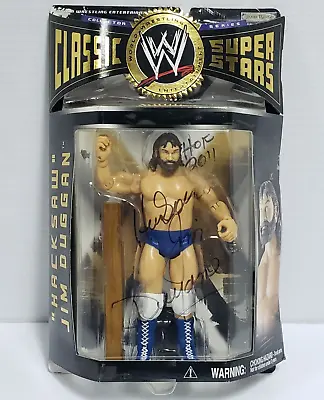 HACKSAW JIM DUGGAN - WWF WWE Jakks Pacific Classic Superstars AUTOGRAPHED Figure • $107.99