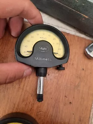 Mahr Dial Indicating Micrometer +-50 With Resolution 0.001mm And Broken Glass • $85