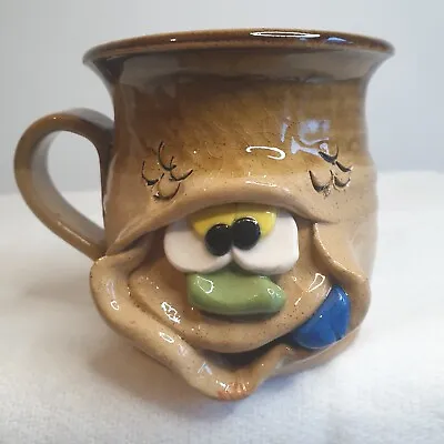 Vintage Mug Pottery - Ugly Face Mug Handmade  50 And Still Looking Good  • £5.99