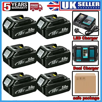 £1.09 • Buy Makita 18Volt 6Ah 5Ah Battery & Charger BL1860B BL1850B Li-ion LXT BL1830 DC18RD