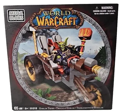 Mega Bloks World Of WarCraft | Horde Goblin Trike 65 Piece Blocks Set #91019 NIB • $22.45