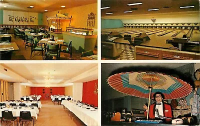 C1960 Wellman's Holiday Inn With Bowling Alley Valparaiso Indiana Postcard • $9.99