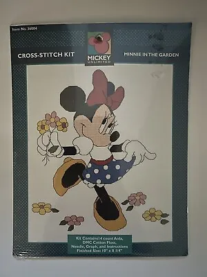 Disney Mickey Unlimited Minnie Mouse Flowers #36004 Counted Cross Stitch Kit NEW • $29