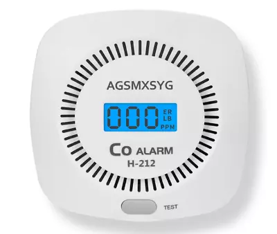 Carbon Monoxide Detector Battery Powered AGSMXSYG Battery Operated Carbon Monox • £2.12