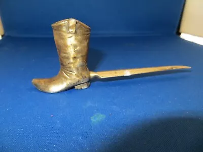 Vintage Brass Cowboy Boot With Letter Opener • $19.95