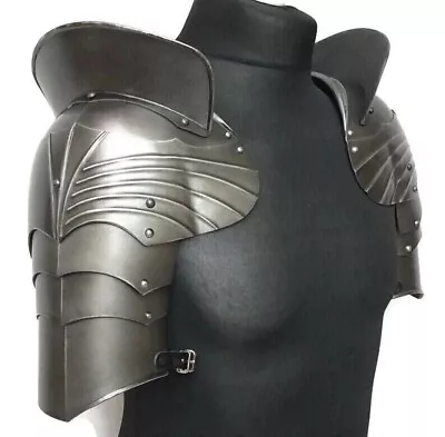 Medieval 18GA Steel Pauldrons Gothic Pair Of Pauldrons Shoulder Armor Best • $121.67