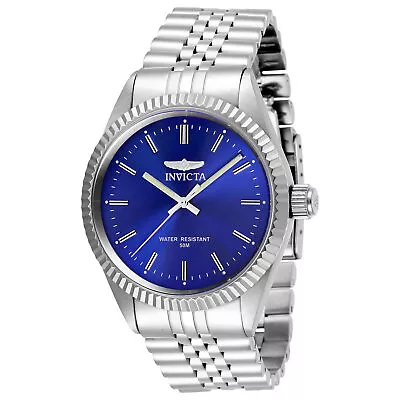 Invicta Men's Watch Specialty Quartz Blue Dial Silver Tone Steel Bracelet 29375 • $54.99