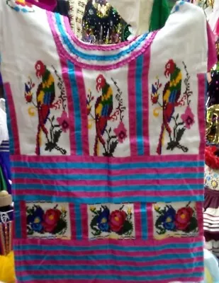 Flor De Pina Dress Costume  39 Huatla Oaxaca Guelaguetza Dance  Mexicanwonders • $149