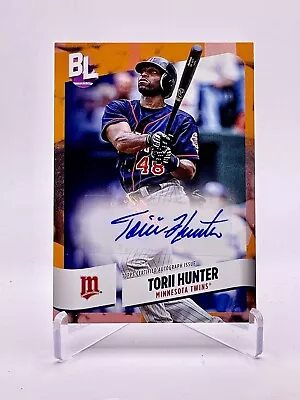 2024 Topps Big League Auto Torii Hunter Electric Orange BEO-TH • $5.56