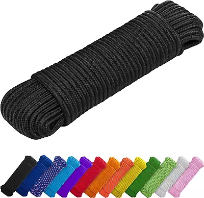 Rope – 1/4” & 3/8” – 90 FT | 150 FT – Strong All-Purpose Utility Rope – Camping • $12.49