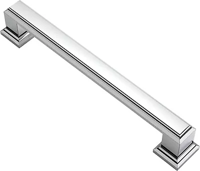 Alzassbg 10 Pack Polished Chrome Cabinet Pulls 5 Inch 128mm Hole Centers Cabine • $32