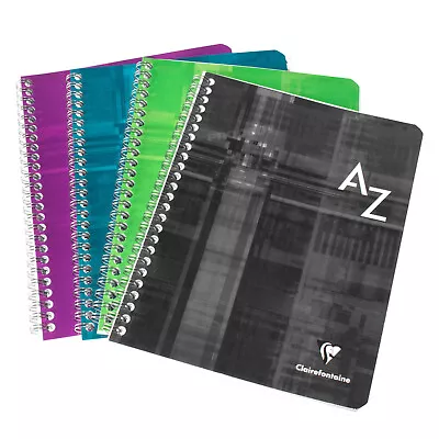 Spiral A5+ A-Z Tab Seyes Grid 100 Page Index Book Paper Notebook Organiser Pad • £10