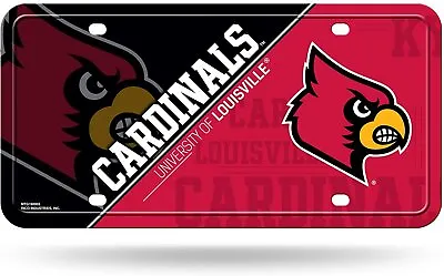 University Of Louisville Cardinals Metal Auto Tag License Plate Split... • $14.49