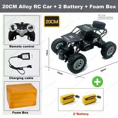 4WD RC Off-Road Monster Truck High Speed Crawler Remote Car 2.4G Kids Fun Toys • $43.02