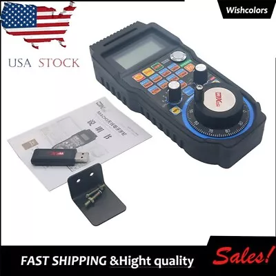 CNC MACH3 6-Axis Handle MPG Wireless Electronic Handwheel Manual Controller USB • $115.52