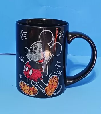 Disney Mickey Mouse Newsprint Coffee Mug Jerry Leigh Black 14 Oz Cup  • $9.99