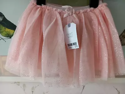 Next Baby Girls Pink Sparkle Tutu Party Skirt 6 9 12 Months BNWT FREEPOST • £7.95