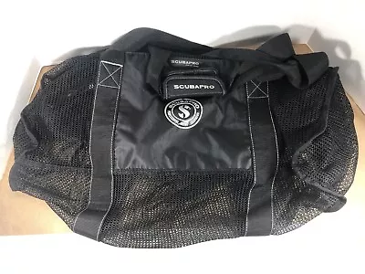 ScubaPro Black Mesh Scuba Gear Carrying Bag P/N 53.120.120 • $25