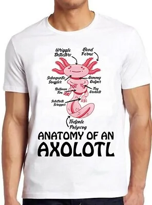 Anatomy Of An Axolotl Ocean Kawaii Mexican Fish Funny Gift Tee T Shirt M1003 • £6.35