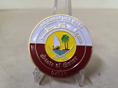 Al Udeid Air Base Qatar Emiri Air Force 2  Military Challenge Coin • $34.95