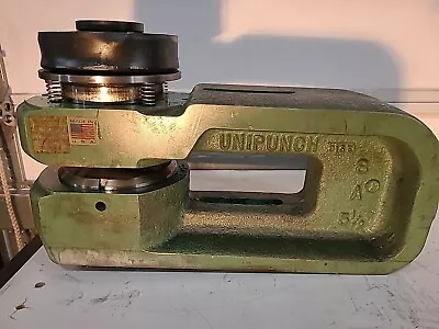 UNIPUNCH 2830 8A- 5 1/2  C-Frame With Punch And Die. 8A 5 1/2 Unipunch • $1850