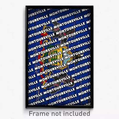 Montoursville Pennsylvania Poster (PA City Souvenir 11x17 Town Print) • $24.99