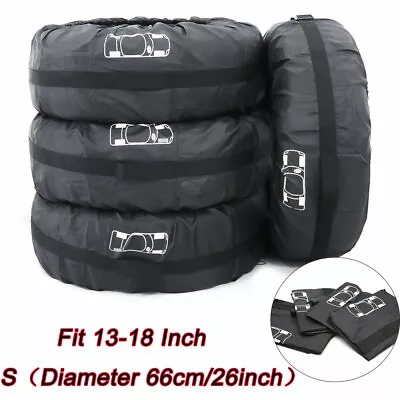 4Pcs 13 -18  Car Spare Tyre Tire Protection Cover Carry Tote Handle Storage Bags • $28.42