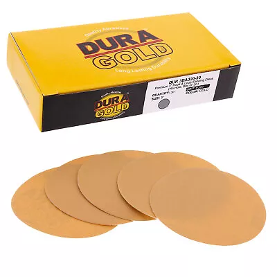 320 Grit 3  Gold Hook & Loop Sanding Discs DA Sanders - Box Of 30 Sandpaper • $9.99