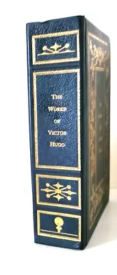 WORKS OF VICTOR HUGO Leather LES MISERABLES HUNCHBACK OF NOTRE DAME Book • $44.75