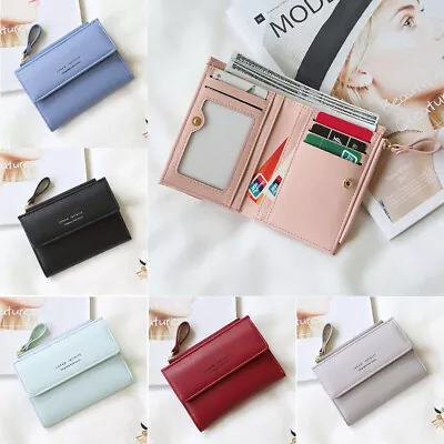 RFID Blocking Women Small Leather Wallet Credit Card Holder Mini Bifold Purse US • $9.64