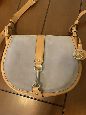 MICHAEL KORS Suede Medium Crossbody Saddle Leather Bag • $24.99