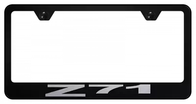 Chevrolet Z71 Laser Etched License Plate Frame Black Official Licensed • $37.95
