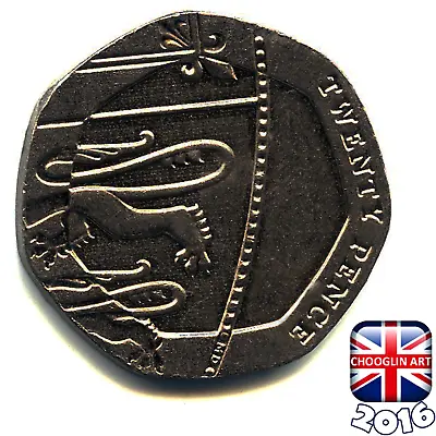 A BRITISH 2016 ELIZABETH II TWENTY PENCE 20p Coin 8 Years Old! • £2.25