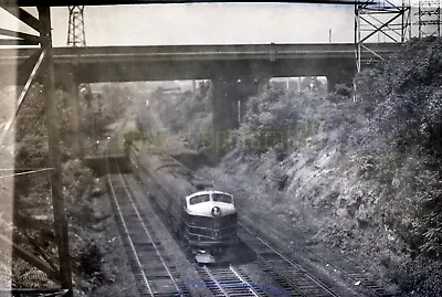 1955 BO Baltimore & Ohio Locomotive #31 @ GTN Jct Philly PA - Vtg Railroad Neg • $29.45