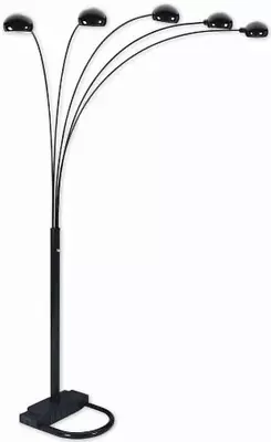 Nice Spider 5 Arc/Arm Sofa Sectional Floor Lamp Black • $239.99