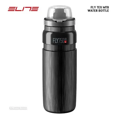 Elite FLY TEX MTB Water Bottle BPA Free : BLACK 750 Ml • $11.99