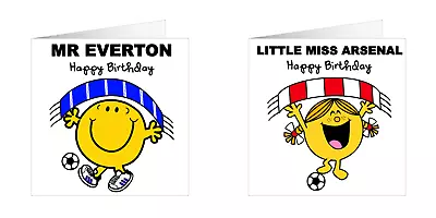 Personalised Any Football Team Birthday Card -  EPL Soccer English Prem • £2.75