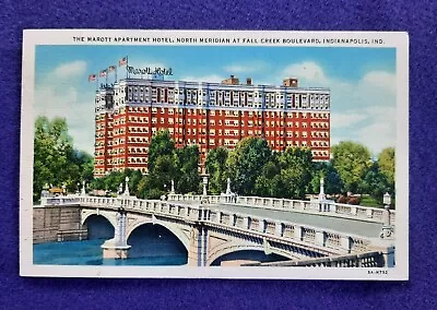 Postcard Marott Apartment Hotel North Meridan At Fall Creek Blvd Indianapolis • $5