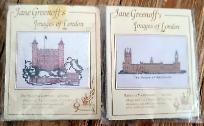 Jane Greenoff Images Of London Cross Stitch Kits Tower Of London & Westminister • £22.25