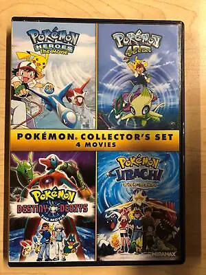 $1.99 • Buy Pokemon Collectors Set 4 Films - Heroes, 4Ever, Destiny, Jirachi.. (DVD) - I0227