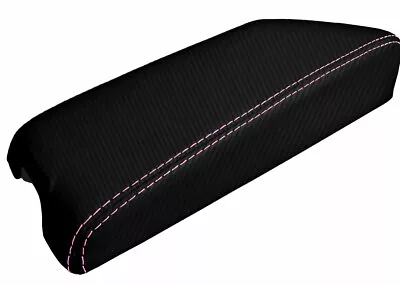 Console Lid Cover Carbon Fiber For Infiniti G35 Coupe 2002-2007 Pink Stitch • $35.99