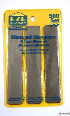 EZE-LAP 500 Set Of 3 Diamond Hone Sharpening Stones 3/4″ X 4″ • $62.46