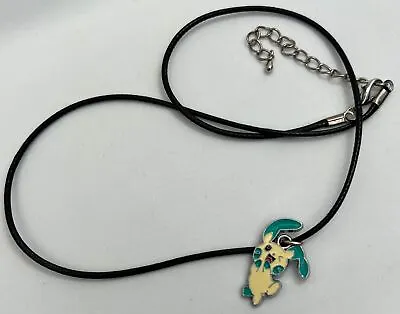 £2.99 • Buy Minun Style Necklace Black Cord Necklace NEW GIFT Anime Cartoon Like Pokemon